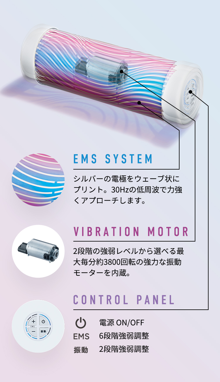 ATEX ルルドスタイル EMSパワーロール AX-FRL904